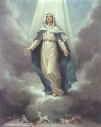 The Blessed Virgin Mary's Assumption into heaven - the Fourth Glorious Mystery